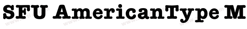 SFU AmericanType Med字体转换